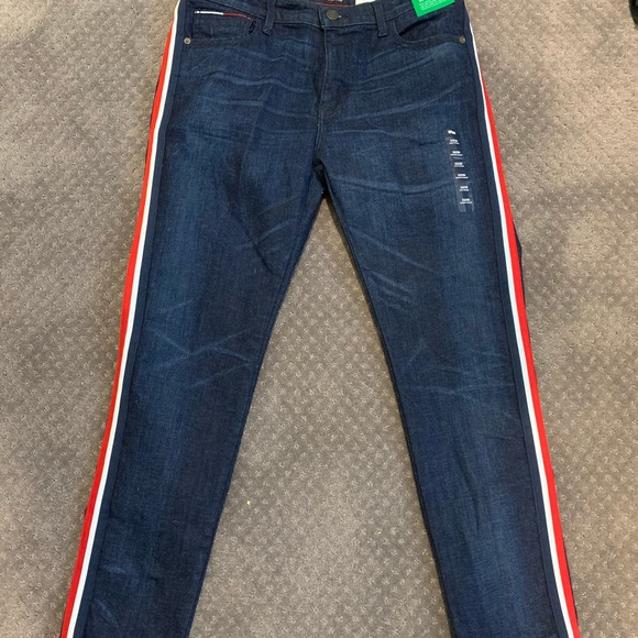 Tommy Hilfiger Stretch Slim Tapered Denim Jeans - Picture 9 of 10